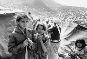 Kurdish women Iraqi refugee camp